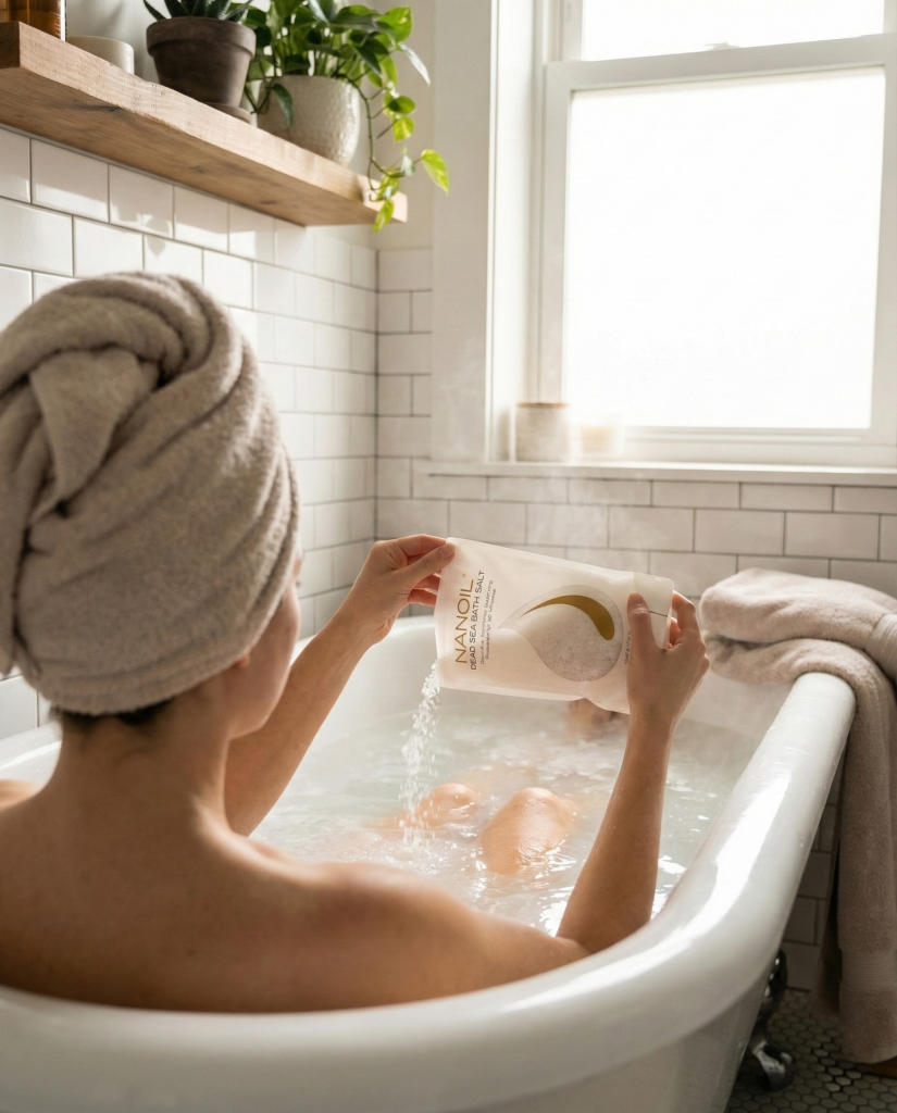 sales de baño relajantes nanoil