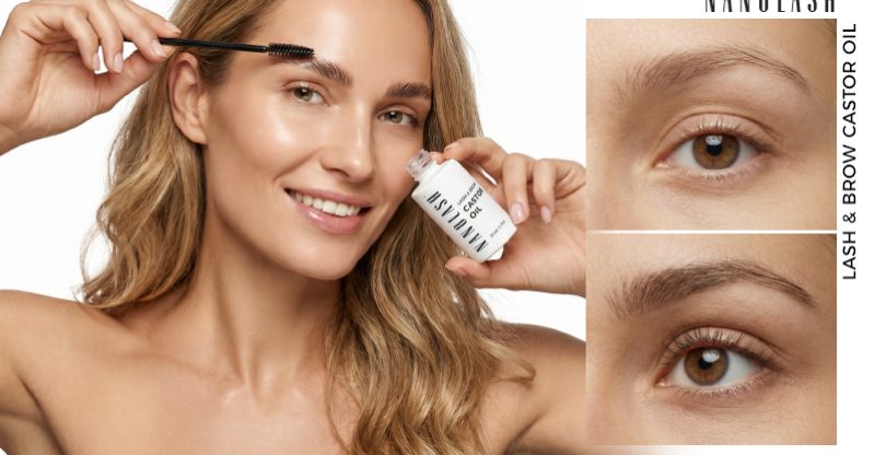 nanolash aceite de ricino en las pestañas